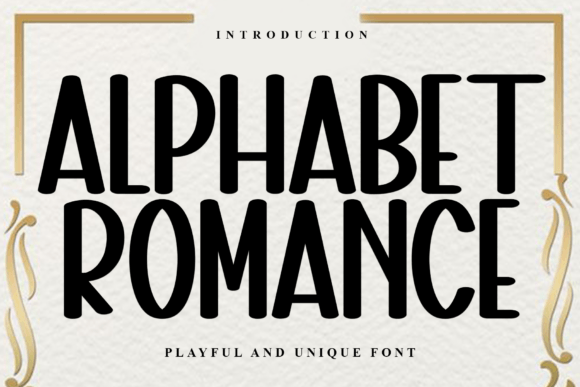 Alphabet Romance Font: A Playful Display Typeface for Brands