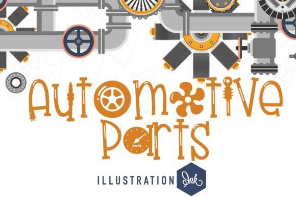 Automotive Parts: A Hands-On Review of a Gritty Display Font