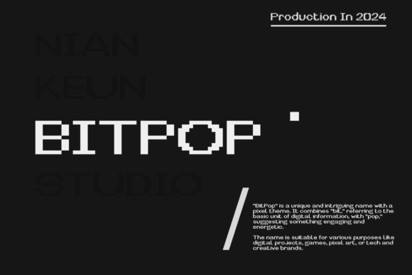 Bitpop: A Pixel-Perfect Display Typeface for Campaign Design