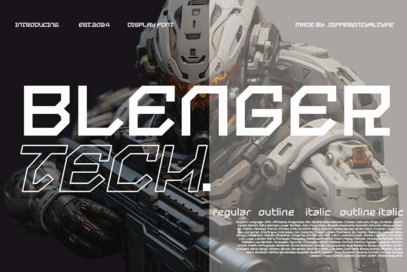 Blenger Tech: A Display Font Built for Modern Digital Campaigns