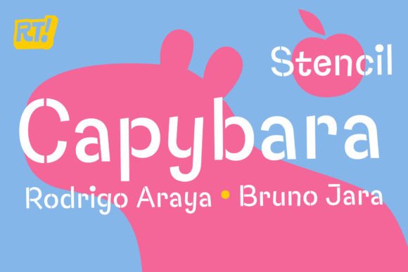 Capybara Stencil: A Playful Display Font for Bold Branding