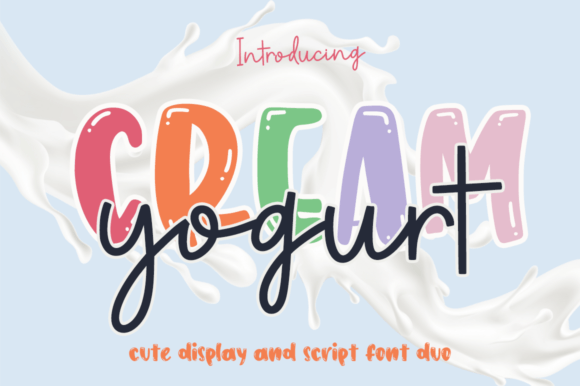 Cream Yogurt Brings Playful Modernity to Website Typography