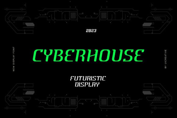 Cyber House: A Futuristic Display Font for Editorial Design