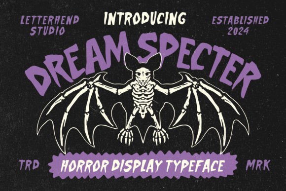 Dream Specter Font for Handmade Horror Crafts