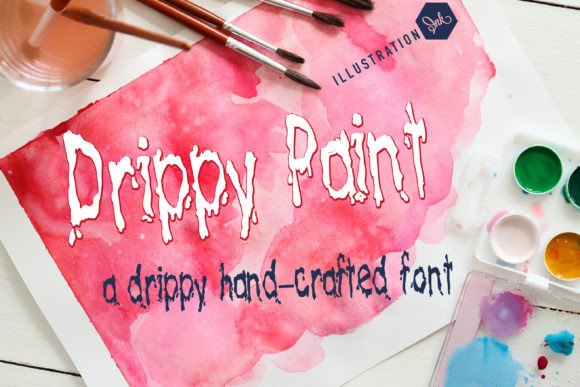 Drippy Paint: A Playful Font for Standout Branding