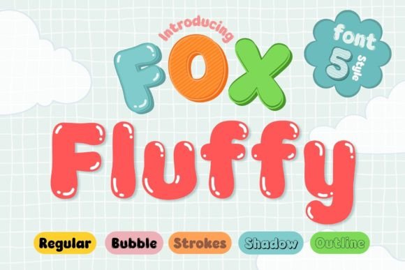 Fox Fluffy Font: A Playful Display Typeface for Makers