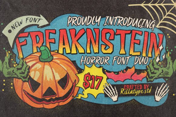 Freaknstein: A Display Font Duo Built for Bold Campaigns
