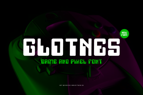 Glotnes Font: Nostalgic Display Typeface for Content Creators