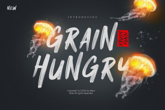 Grain Hungry: A Handcrafted Display Font for Makers