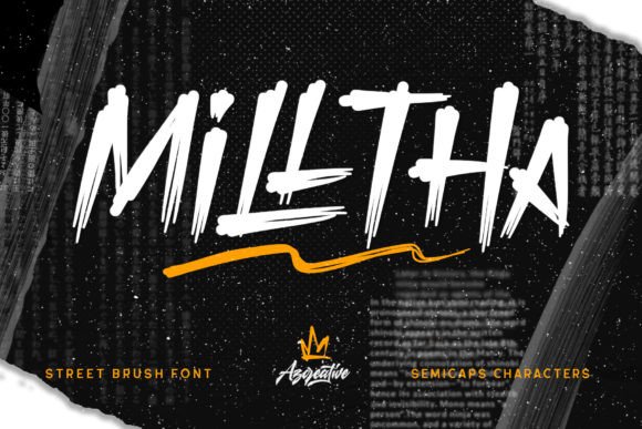 Milltha: A Display Font That Brings Street Art Energy to Branding