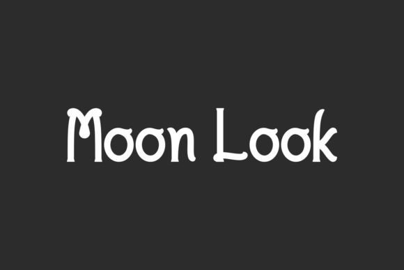 Moon Look: A Playful Display Font for Engaging Digital Layouts