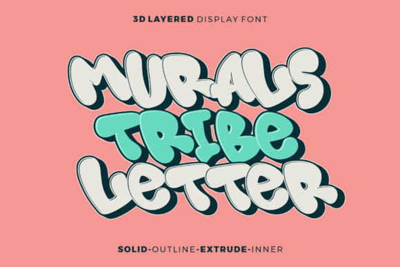 Murals Tribe Letter: A Display Font That Adds Depth to Digital Interfaces