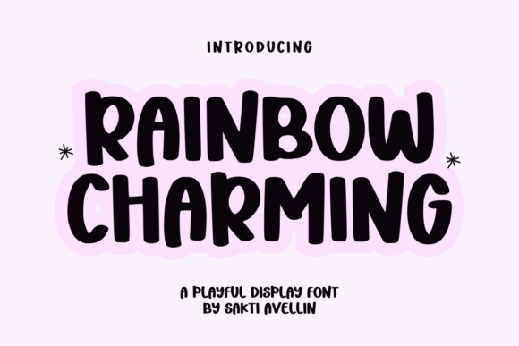 Rainbow Charming: A Handcrafted Font for Small Business Branding