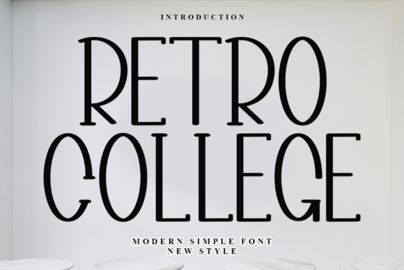 Retro College: A Display Font for Editorial Design and Vintage Appeal