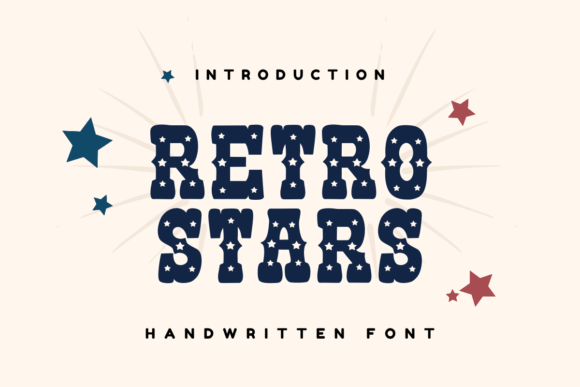 Retro Stars: A Handwritten Display Font for Editorial Design