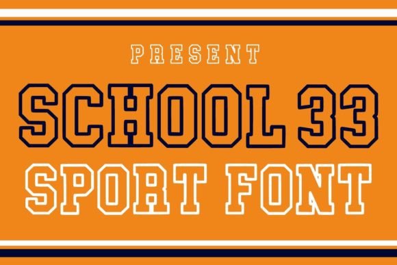 School 33: A Bold Display Font for Digital Design