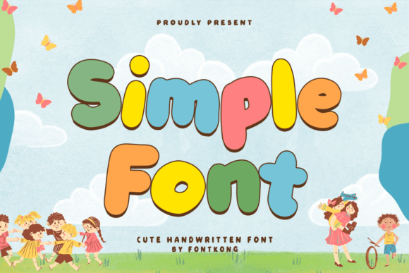Simple Font Font: A Playful Typeface for Handmade Products
