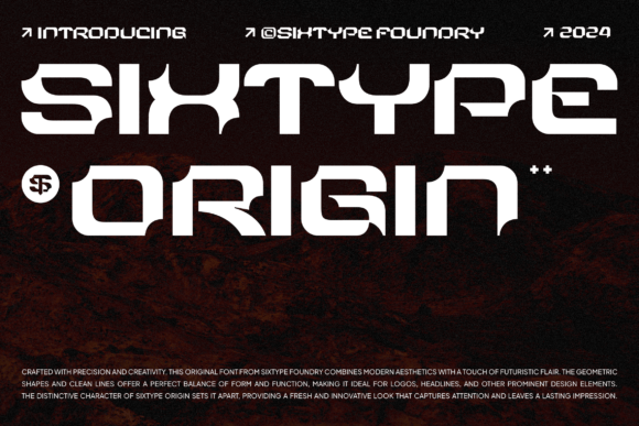 Sixtype Origin: A Display Font for Editorial Elegance and Symmetry