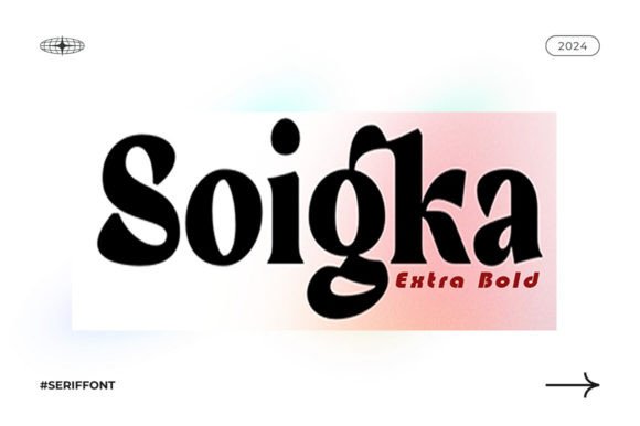 Soigka Display Font: A Modern Typeface for Growing Your Brand Identity