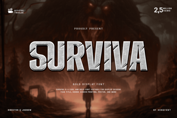 Surviva: A Display Font That Earns Its Place in Real Projects