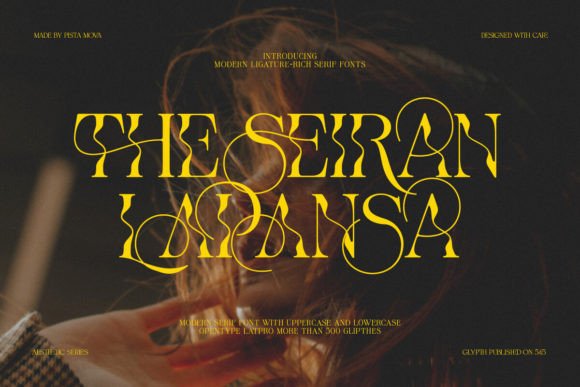 The Seiran Lapansa: A Serif Font for Handmade Product Design