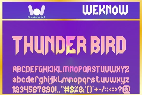 Thunder Bird: A Gothic Modern Display Font for Bold Branding
