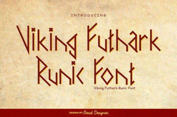 Viking Futhark Runic Font for Bold Brand Identity
