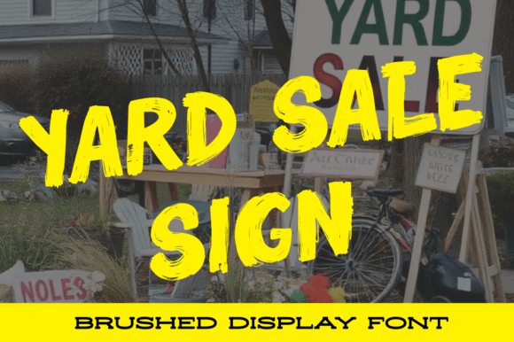 Why Yard Sale Sign Is the Handwritten Font Your Small Business Branding Needs